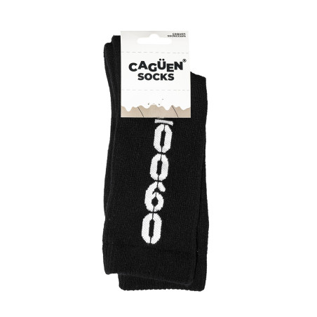Calcetín Gamonal 09007 con la faja de Cagüen Socks y el 09007 tejido